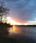 Blazing sunset on the Wisconsin River